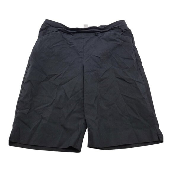 Chicos Shorts Womens Size 1.5 Short Perfect Stretch Bermuda Pull On Black - Picture 1 of 8